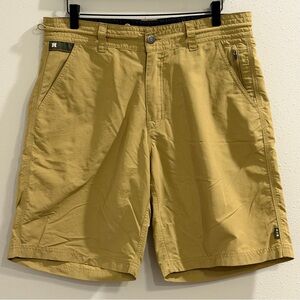 Howler Bros 32 Tan Horizon Hybrid Shorts Quick Dry Ripstop Outdoor Performance